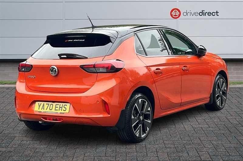 Used Vauxhall Corsa-e Elite 100 kW (136 HP) 2020 Orange Hatchback