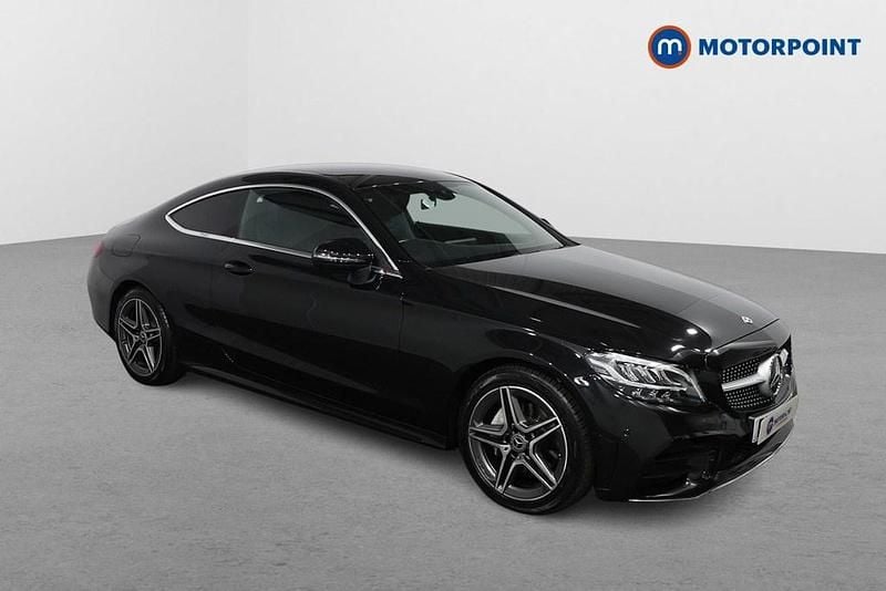Black Used 2019 Mercedes C200 AMG line Coupe | £18,399 (Fair price) - Image 1/4