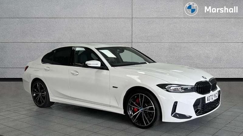 White Used 2022 BMW 330e M Sport Sedan | £28,516 (Expensive) - Image 1/4