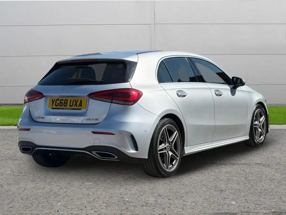 Used Mercedes A200 AMG line 161 HP (118 kW) 2018 Grey Hatchback