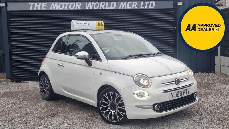 Used Fiat 500 Collezione 69 HP (50 kW) 2018 White Hatchback
