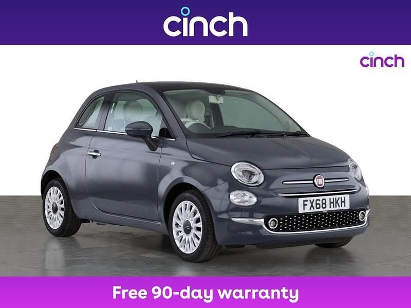 Grey Used 2018 Fiat 500 Lounge Hatchback | £7,399 (Fair price) - Image 1/3