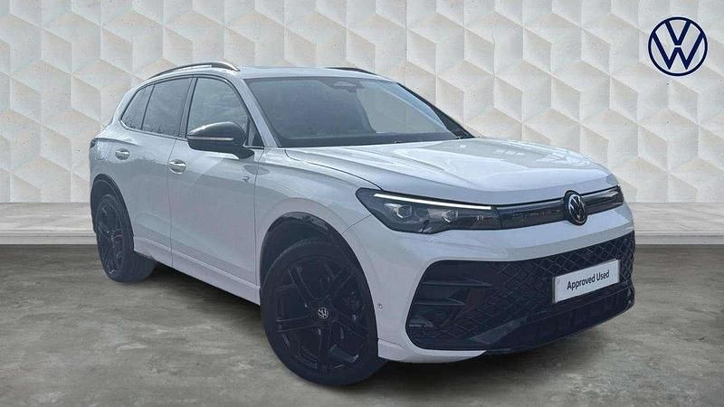 White Used 2024 VW Tiguan R-line SUV | £37,000 (Expensive) - Image 1/4