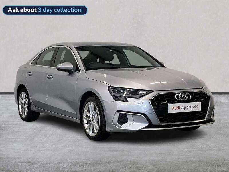 Silver Used 2022 Audi A3 Sport Sedan | £18,938 (Good price) - Image 1/4