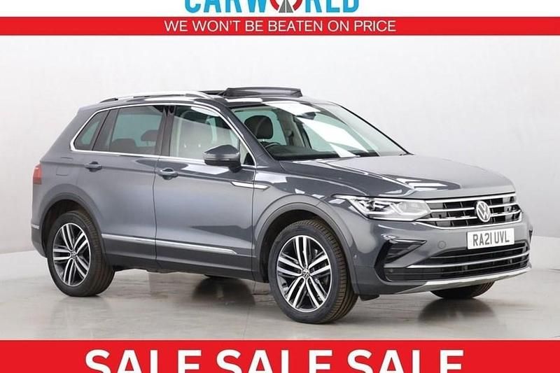 Grey Used 2021 VW Tiguan Elegance SUV | £15,990 (Fair price) - Image 1/1