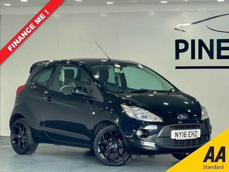 Black Used 2016 Ford Ka Zetec Hatchback | £5,299 (Fair price) - Image 1/3