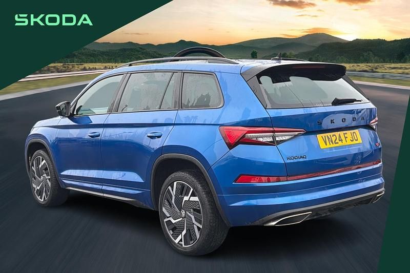 Used Skoda Kodiaq vRS 241 HP (177 kW) 2024 Blue SUV
