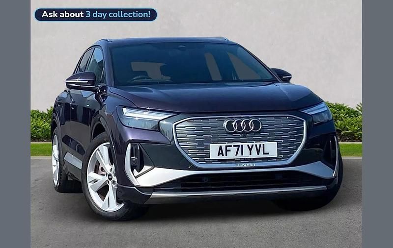 Purple Used 2021 Audi Q4 e-tron S-Line SUV | £23,772 - Image 1/4