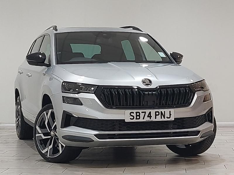 Silver Used 2024 Skoda Karoq SportLine SUV | £28,498 (A bit pricey) - Image 1/4