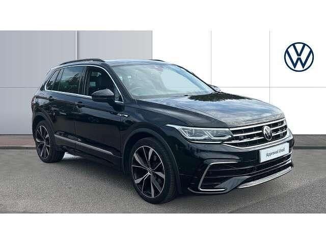 Black Used 2021 VW Tiguan R-line SUV | £25,826 (Fair price) - Image 1/4