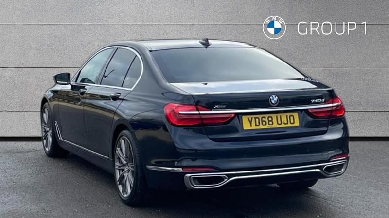 Used BMW 740 Exclusive 320 HP (235 kW) 2018 Blue Sedan