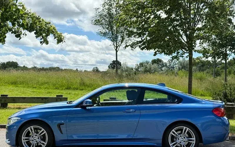 Used BMW 420 Coupé M Sport 190 HP (139 kW) 2015 Blue Coupe