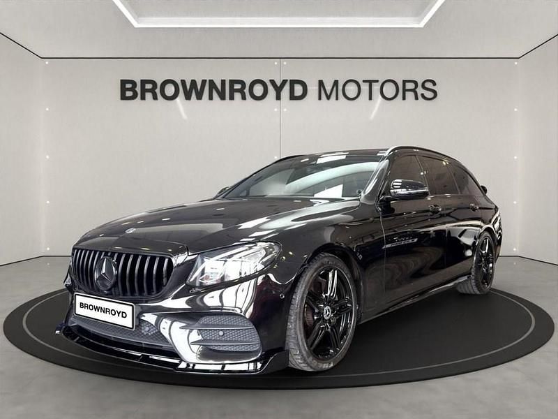 Used Mercedes E220 AMG line 194 HP (142 kW) 2018 Black Estate