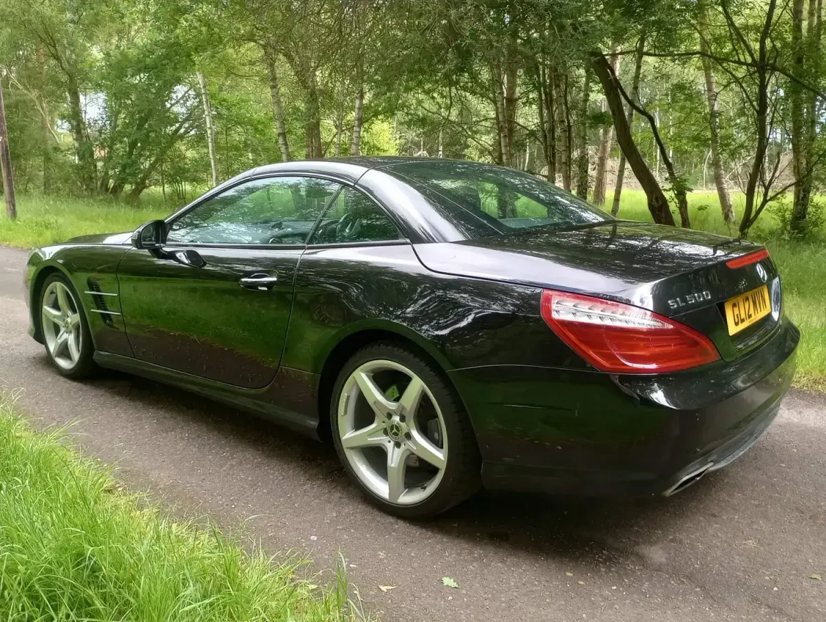 Usado Mercedes SL500 2012 Preto Cabrios
