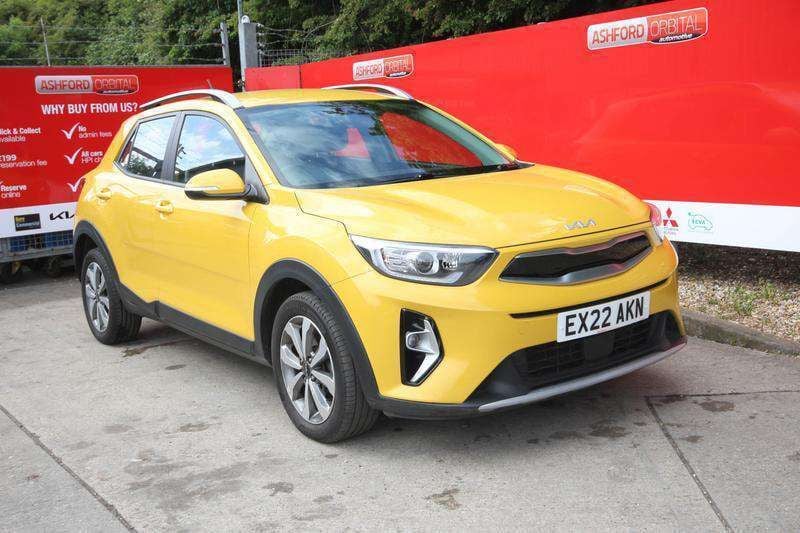 Yellow Used 2022 Kia Stonic 2 SUV | £13,295 (Fair price) - Image 1/4
