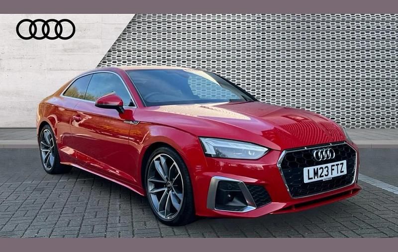 Used Audi A5 S-Line 150 HP (110 kW) 2023 Red Coupe