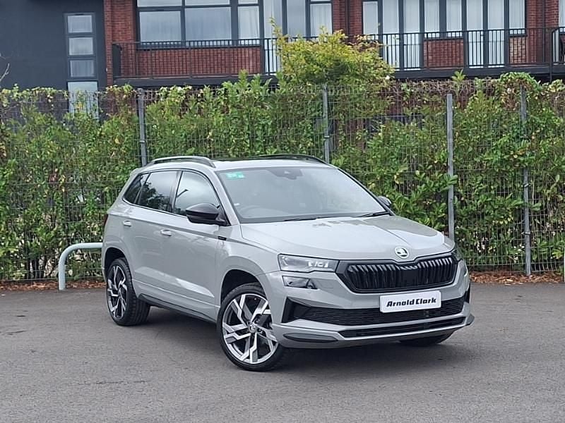 Grey Used 2024 Skoda Karoq SportLine SUV | £29,498 (A bit pricey) - Image 1/4
