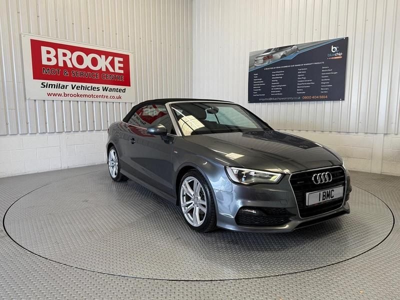 Grey Used 2015 Audi A3 Cabriolet S-Line Cabriolet | £12,990 (Fair price) - Image 1/2