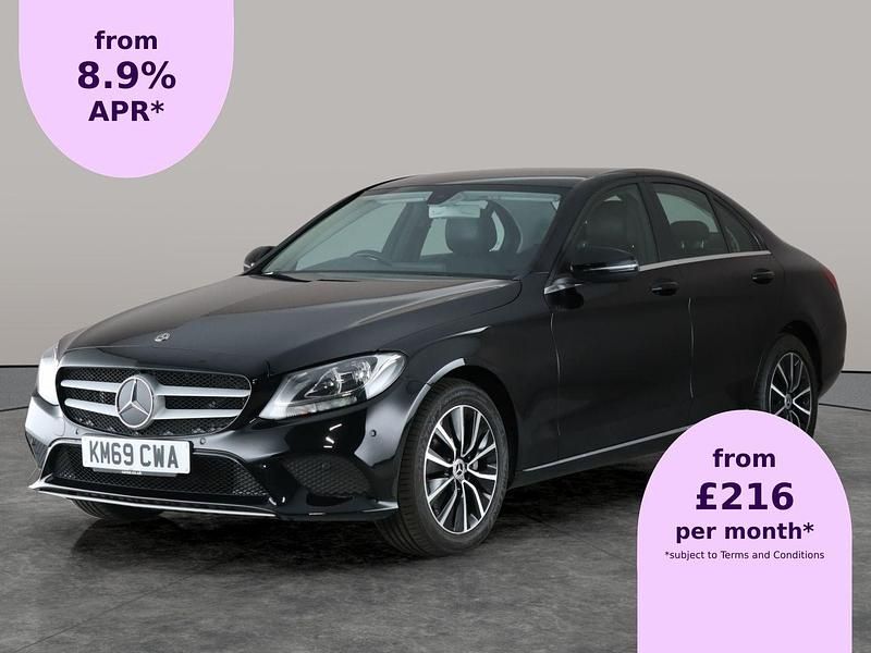 Black Used 2019 Mercedes C200 SE Sedan | £14,115 (Good price) - Image 1/2