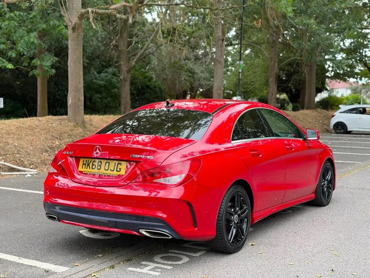 Used Mercedes CLA180 AMG line 2018 Red Coupe