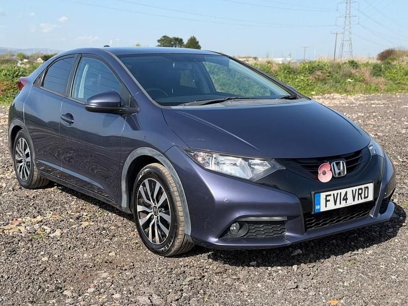 Begagnad Honda Civic SR 120 HK (88 kW) 2014 Blå Halvkombi