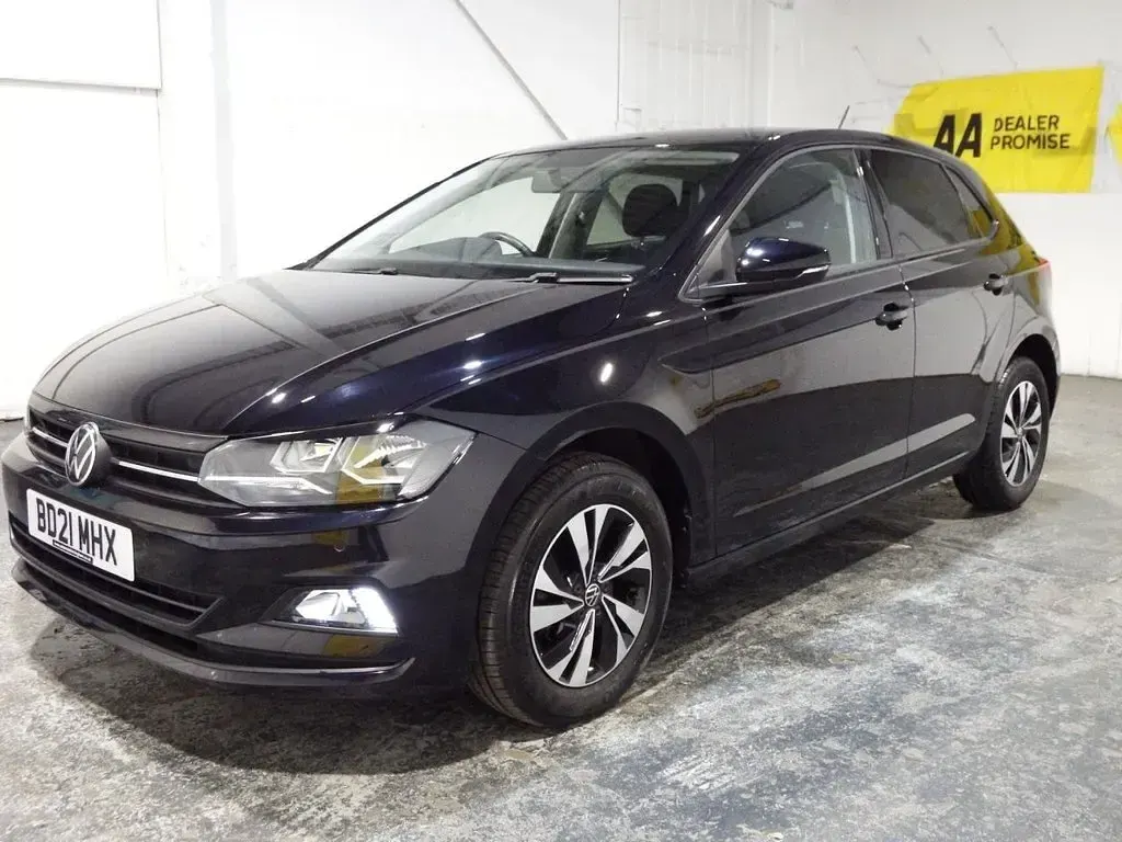 Used VW Polo Match 95 HP (69 kW) 2021 Black Hatchback