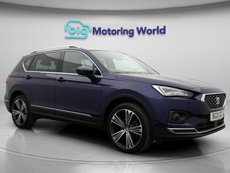 Blue Used 2021 Seat Tarraco XCELLENCE Lux SUV | £19,600 (Fair price) - Image 1/4