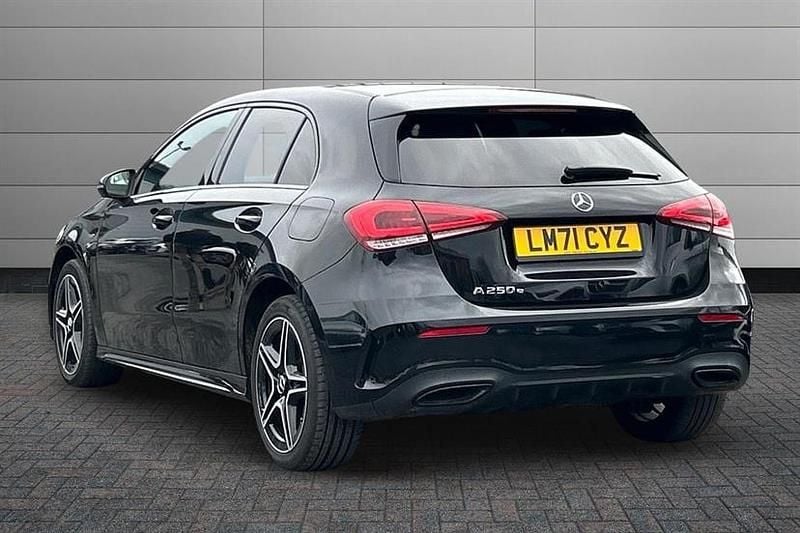 Used Mercedes A250 AMG line 218 HP (160 kW) 2021 Black Hatchback