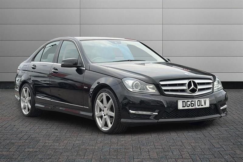 Obsidian black Used 2012 Mercedes C180 Sedan | £5,495 (Fair price) - Image 1/2