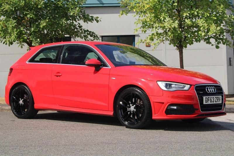 Red Used 2014 Audi A3 S-Line Hatchback | £6,445 (Fair price) - Image 1/4