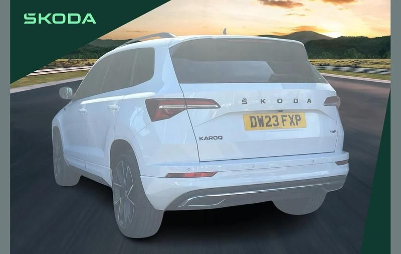 Used Skoda Karoq SportLine 147 HP (108 kW) 2023 White SUV