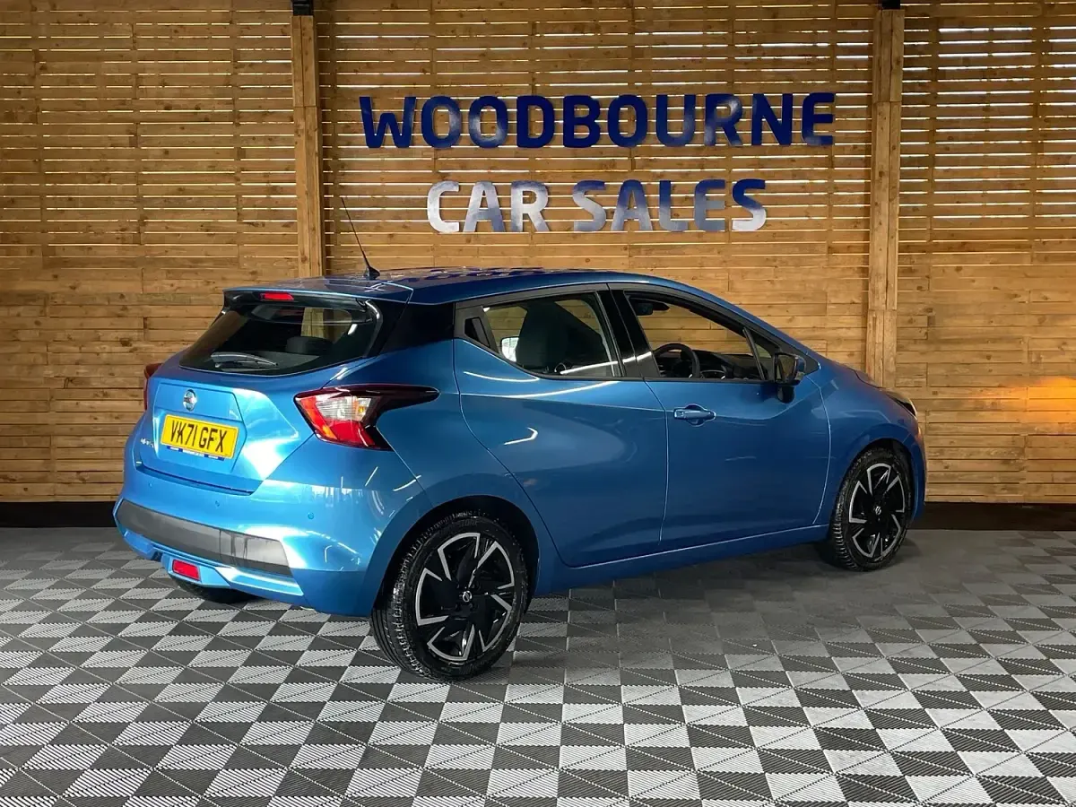 Used Nissan Micra Acenta 92 HP (67 kW) 2021 Blue Hatchback