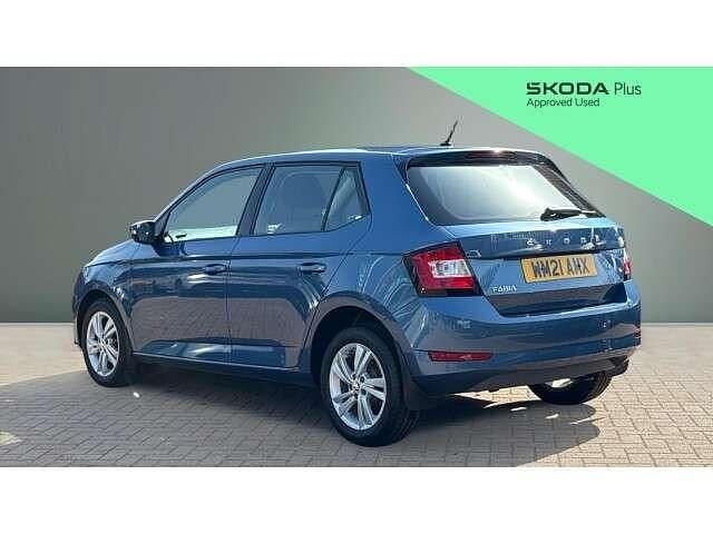 Used Skoda Fabia SE 95 HP (69 kW) 2021 Blue Hatchback
