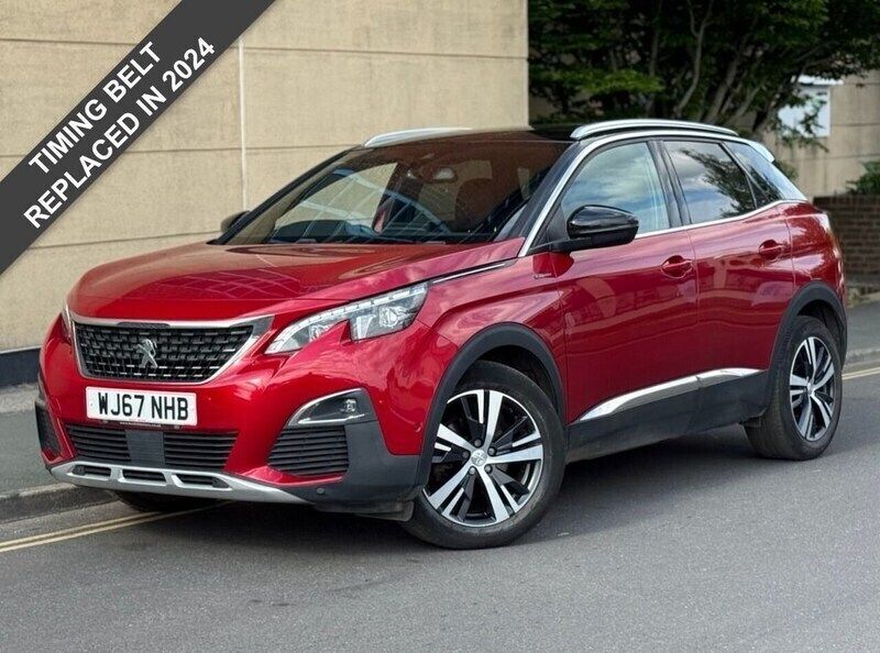 Red Used 2017 Peugeot 3008 GT-line SUV | £8,995 (Expensive) - Image 1/3