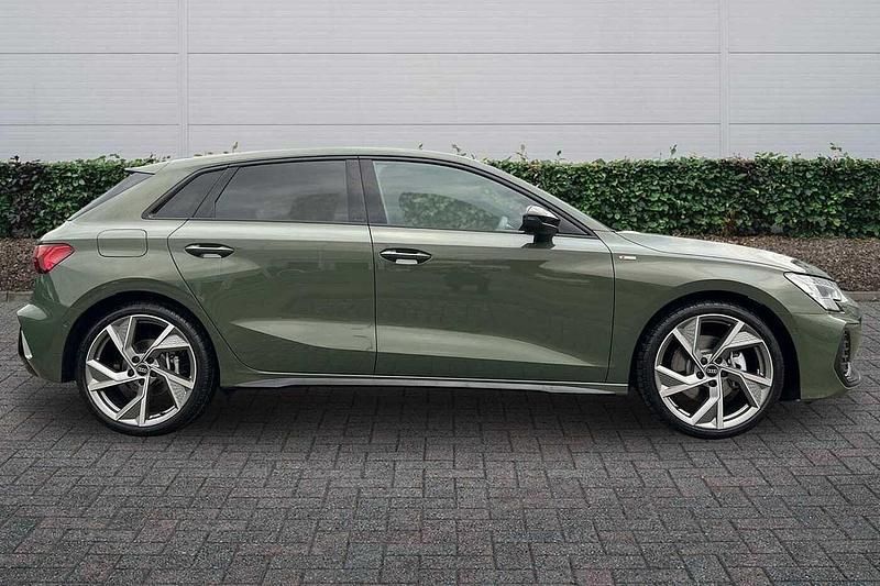 Used Audi A3 Black Edition 2026 District green, metallic Hatchback