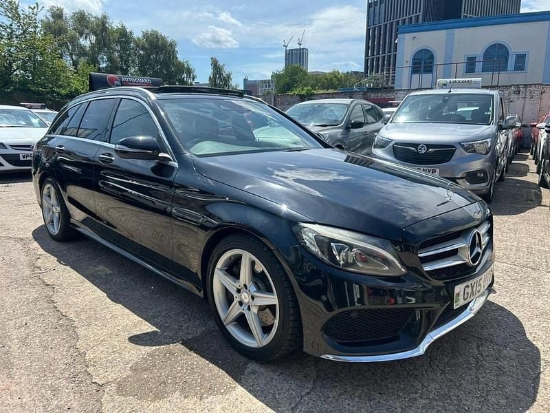Black Used 2015 Mercedes C250 AMG Line Premium Plus Estate | £9,995 (Good price) - Image 1/1