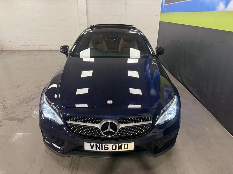 Used Mercedes C250 AMG line 204 HP (150 kW) 2016 Blue Coupe