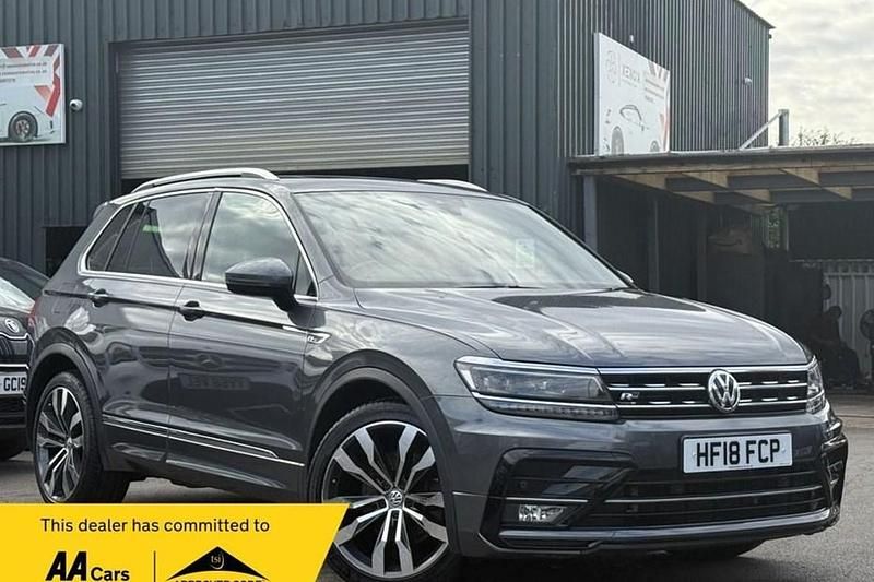Grey Used 2018 VW Tiguan R-line SUV | £19,490 (Fair price) - Image 1/1