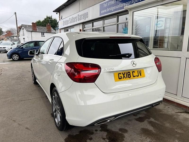 Used Mercedes A160 Sport Edition 102 HP (75 kW) 2018 White Hatchback