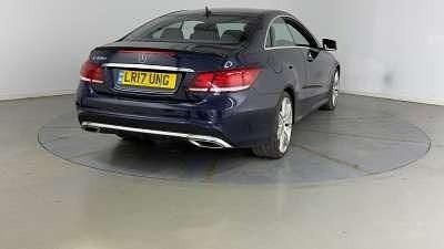 Used Mercedes E350 AMG line 258 HP (189 kW) 2017 Blue Coupe