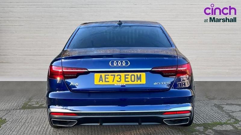 Used Audi A4 S-Line 204 HP (150 kW) 2023 Blue Sedan