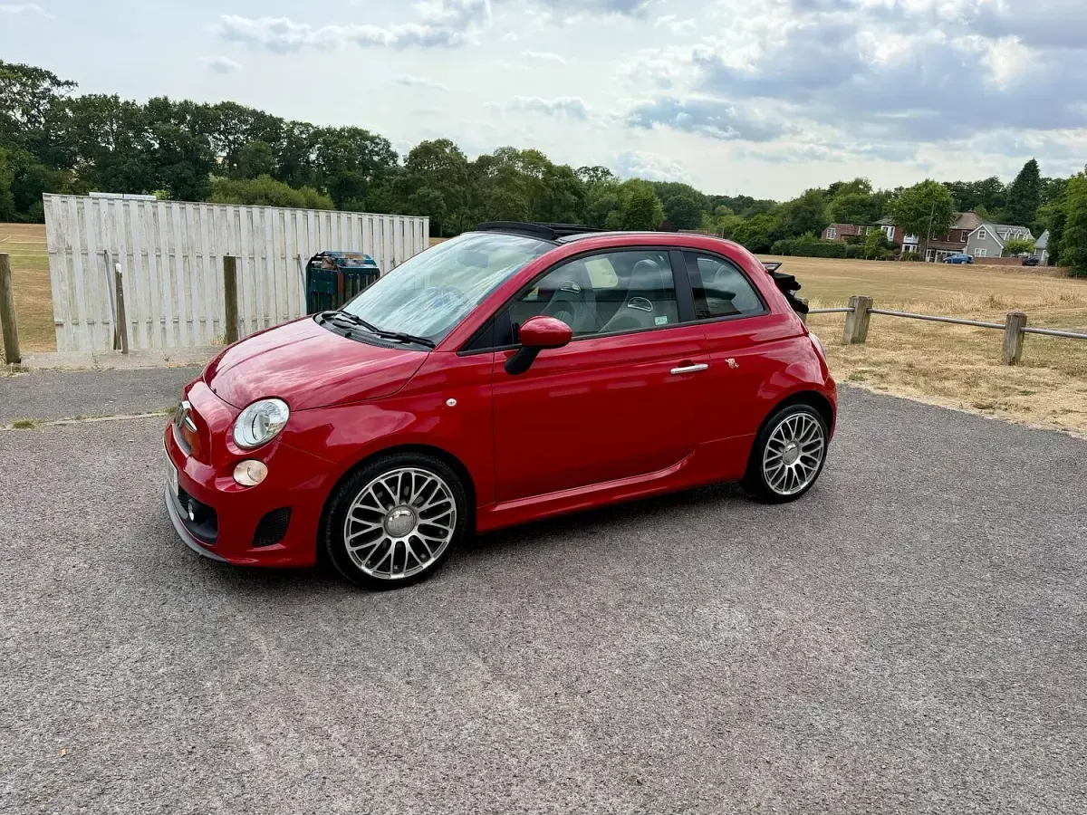 Used Abarth 500C 135 HP (99 kW) 2014 Red Cabriolet