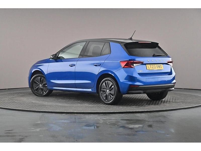 Used Skoda 110 R Colour Edition 81 HP (59 kW) 2023 Race blue metallic black body / magic pearl effect roof Hatchback