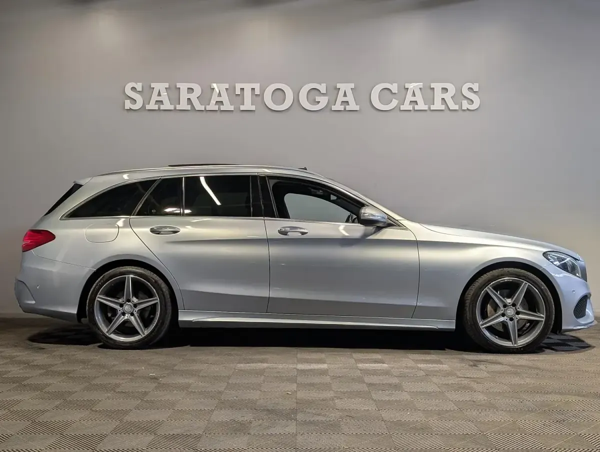 Used Mercedes C220 AMG line 170 HP (125 kW) 2014 Silver Estate