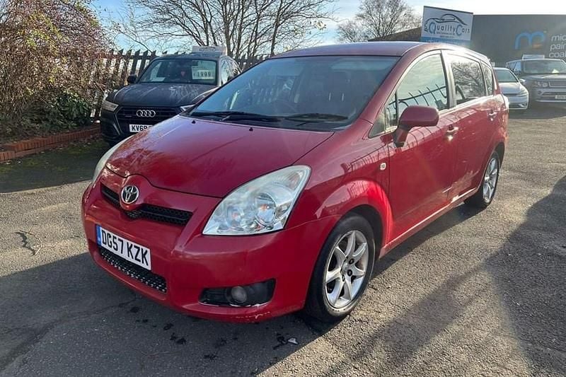 Red Used 2007 Toyota Corolla Verso SR MPV | £995 (Good price) - Image 1/1