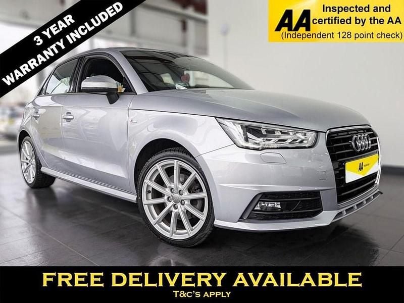 Silver Used 2017 Audi A1 Sportback S-Line Hatchback | £12,195 (Fair price) - Image 1/2