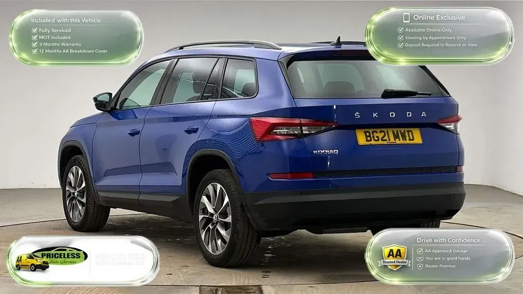 Used Skoda Kodiaq SE Drive 2021 Blue SUV