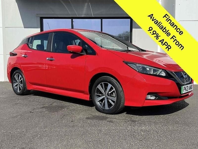 Red Used 2021 Nissan Leaf Acenta Hatchback | £7,695 (Good price) - Image 1/3