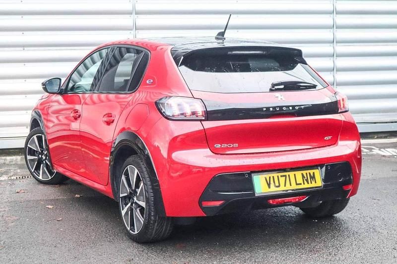 Red Used 2021 Peugeot e-208 Premium Hatchback | £11,976 (Fair price) - Image 1/4