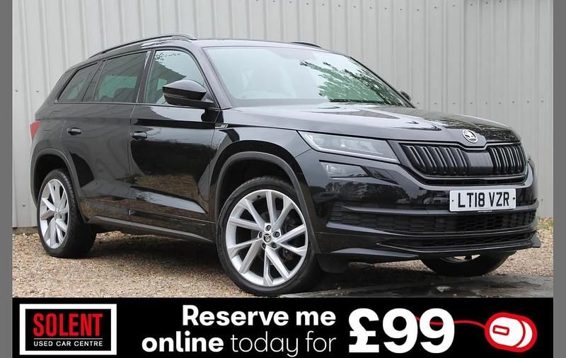 Black Used 2018 Skoda Kodiaq SportLine SUV | £19,490 (Good price) - Image 1/4